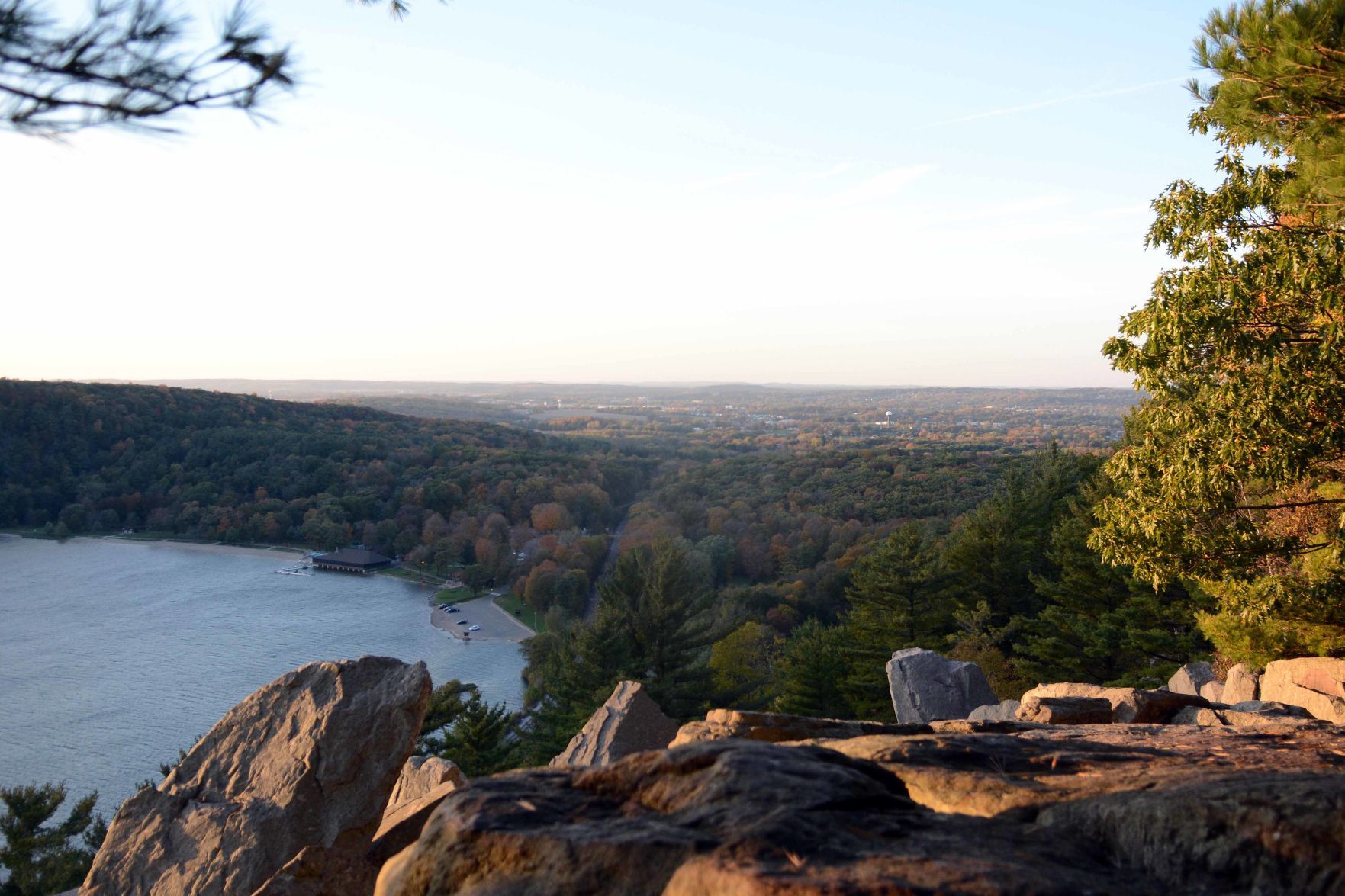 Devil's Lake shows autumn colors, Oct. 18